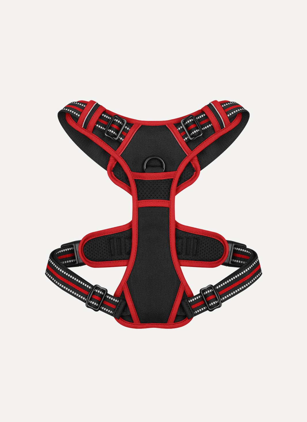 ColorPop Fit No Pull Dog Harness - Black & Red
