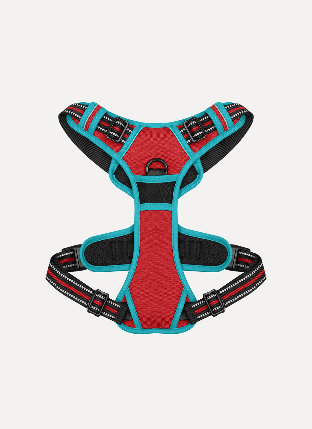 ColorPop Fit No Pull Dog Harness - Red & Teal