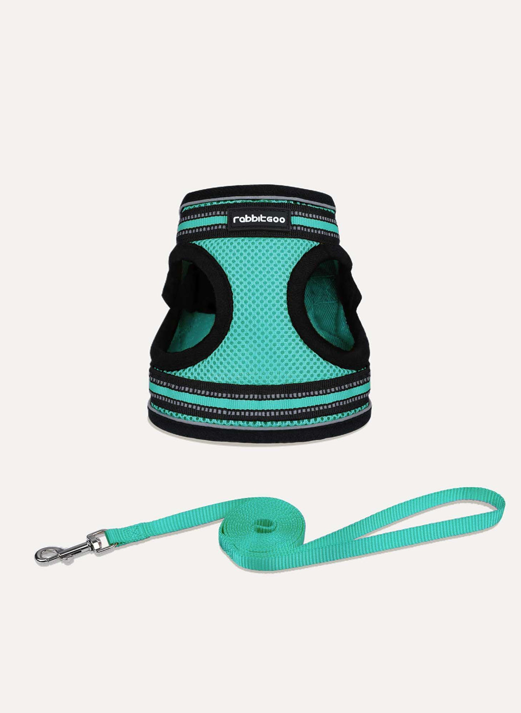 Rabbitgoo Escape Proof Cat Harness and Leash Set - Turquoise
