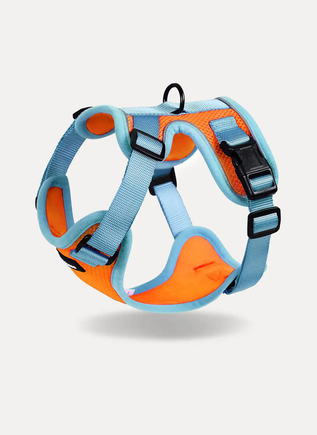 Rabbitgoo Fusion Adjustable cat harness and leash set - Orange & Light Blue 