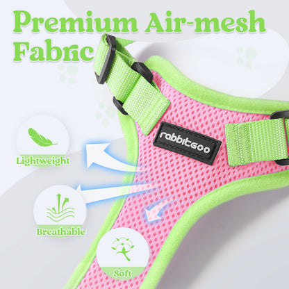 Rabbitgoo 2-tone Adjustable cat harness and leash set - New