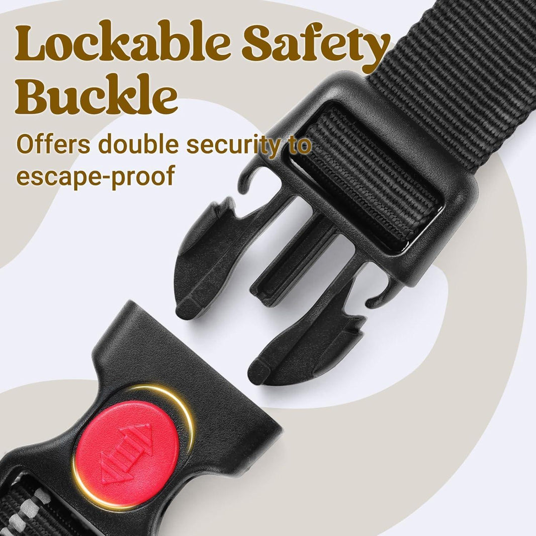 Uplift Pro Adjustable Dog Harness with Neck Buckle - Black