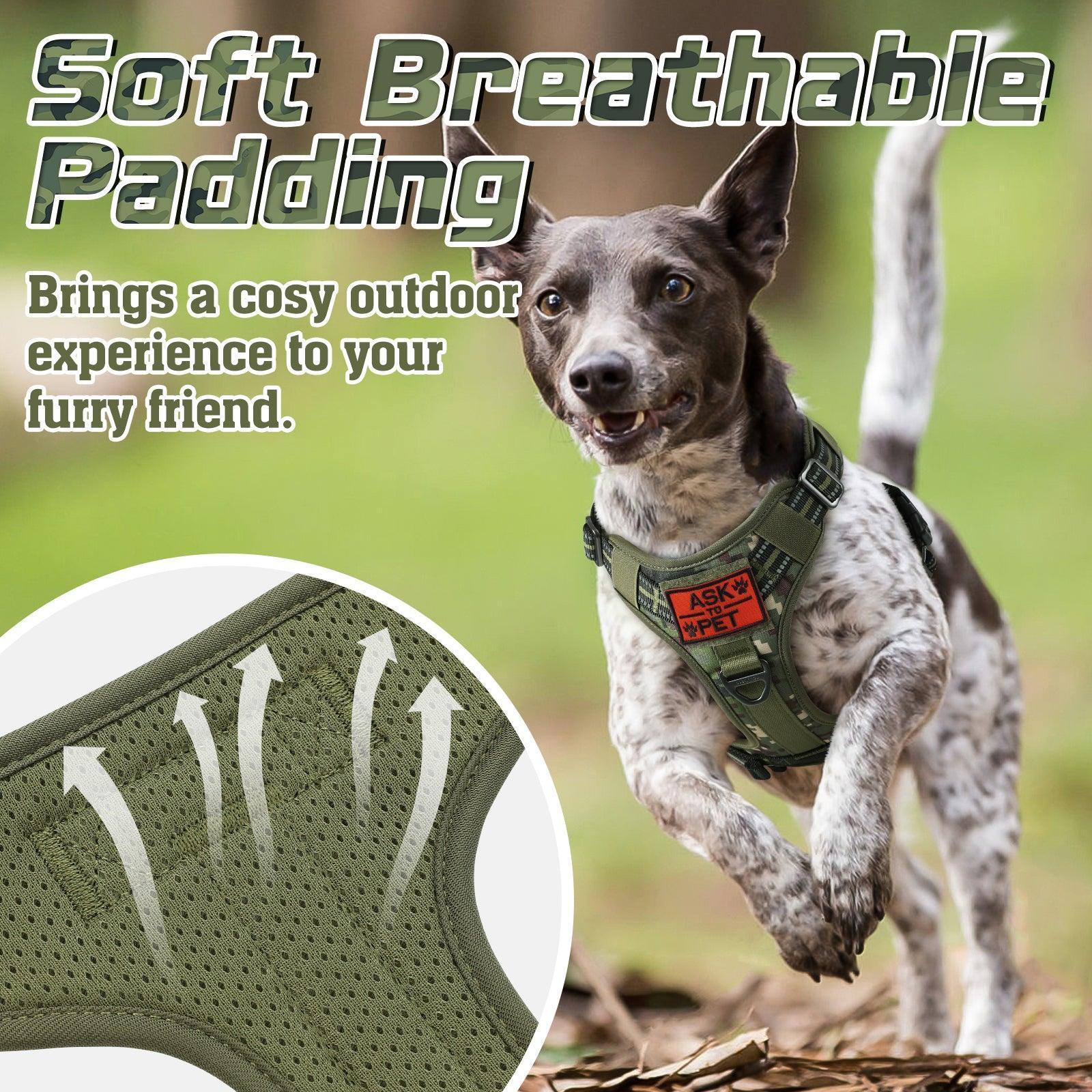 Dog Backpack TACTICAL DOG HARNESS With Handle No-pull Large