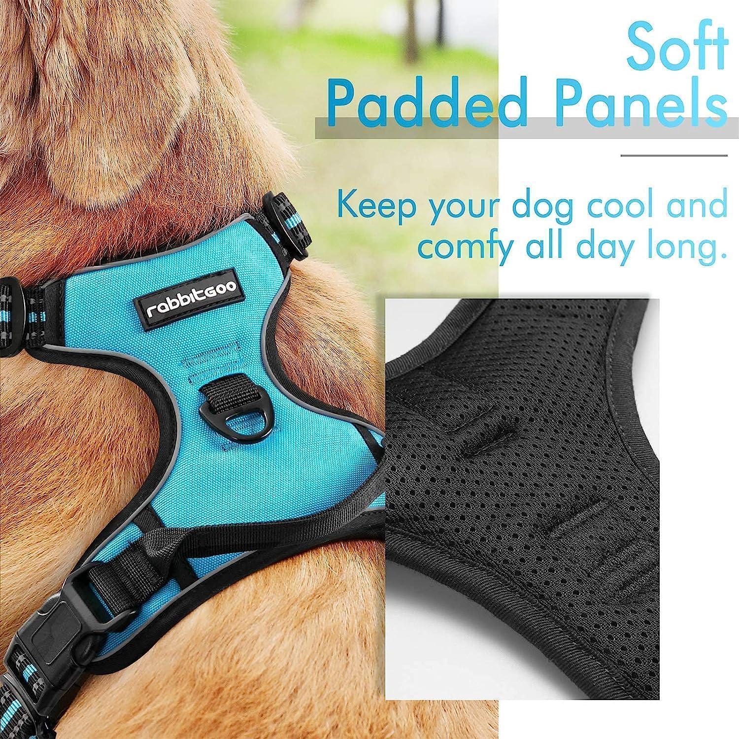 Rabbitgoo No Pull Dog Harness - Blue 