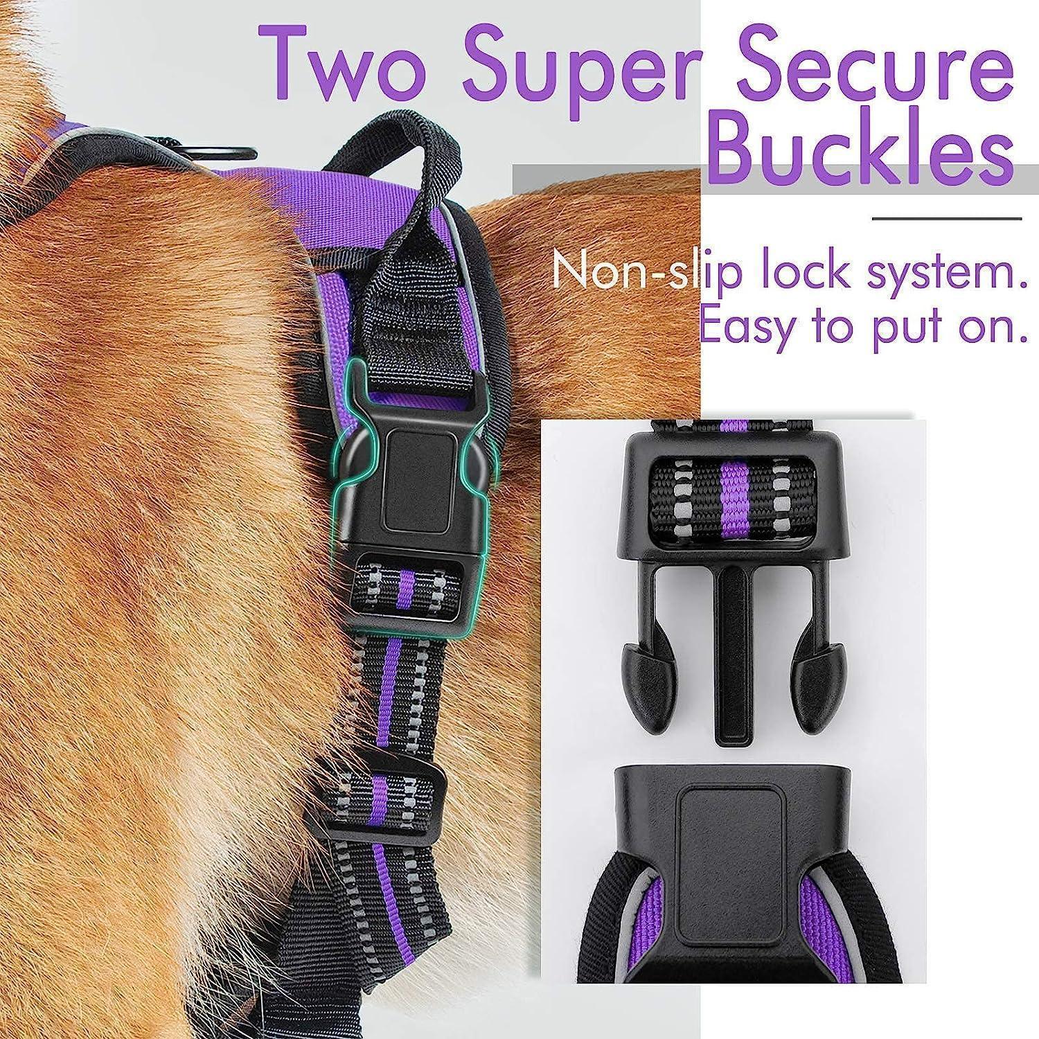 Rabbitgoo No Pull Dog Harness - Purple 