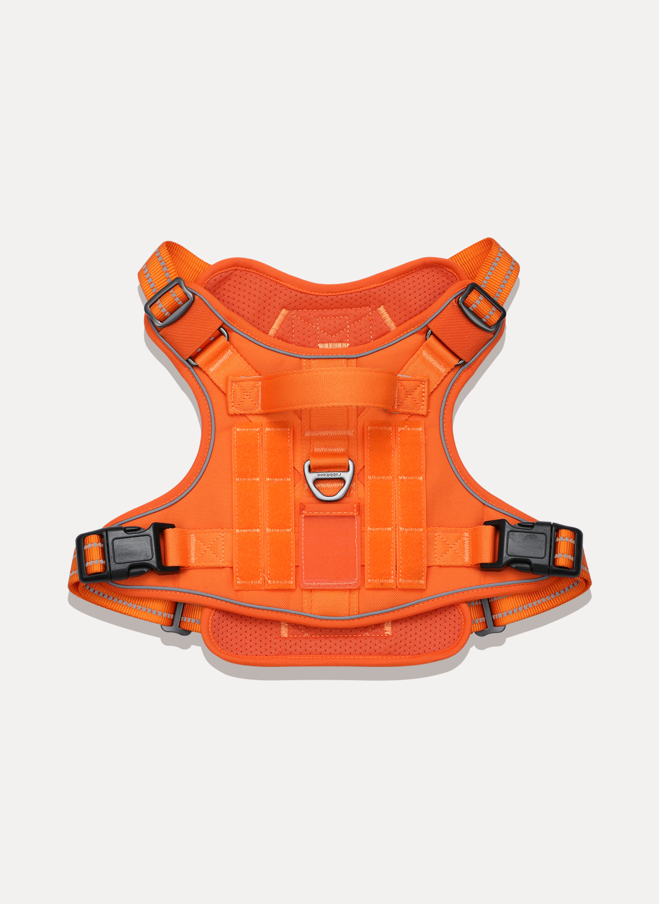 Colorful Escape Proof Tactical Dog Vest Harness - Orange 