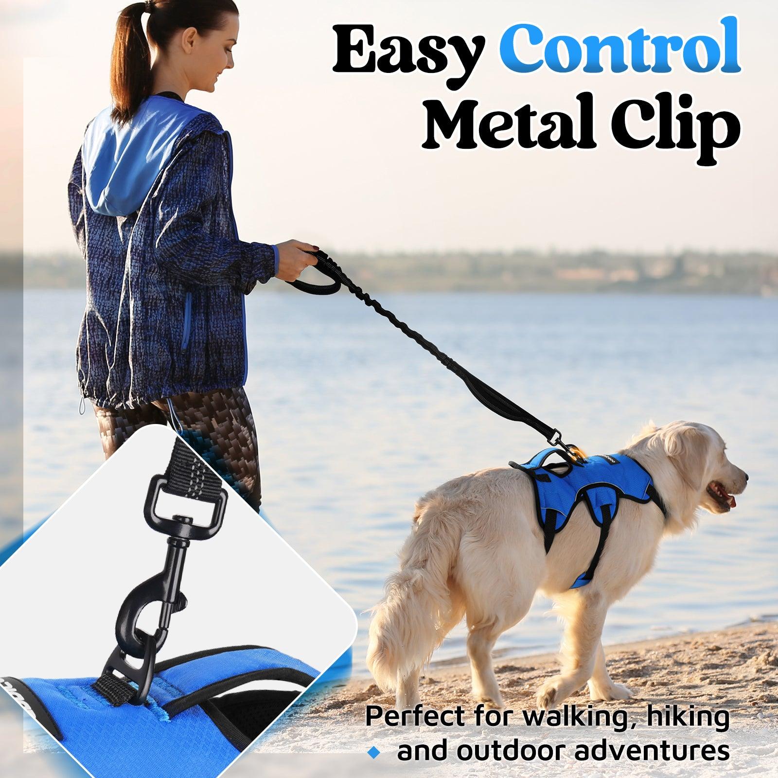 Rabbitgoo Large Dog Harness with Handle for Lifting - Blue