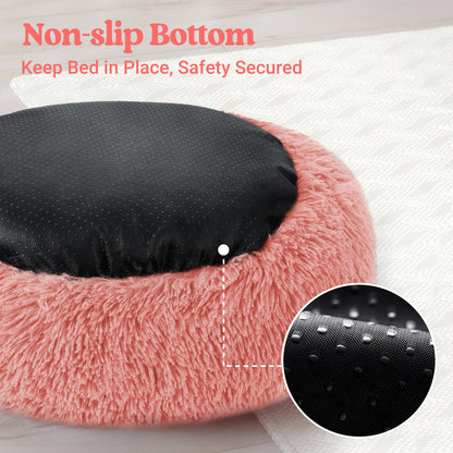 Floof Calming 24'' Dog Bed for Small Dog - Pink