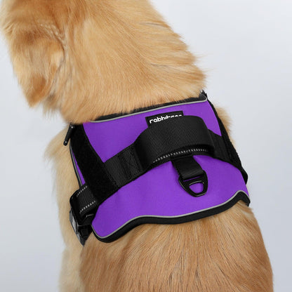 Easy Walk Dog Harness with One Buckle - Purple