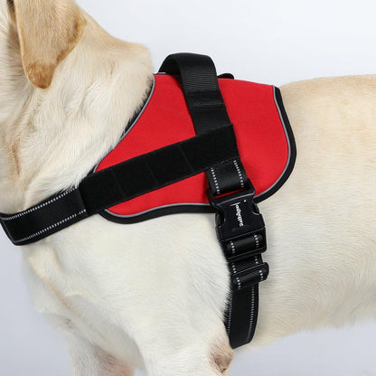 Easy Walk Dog Harness with One Easy-Fit Buckle - Red 