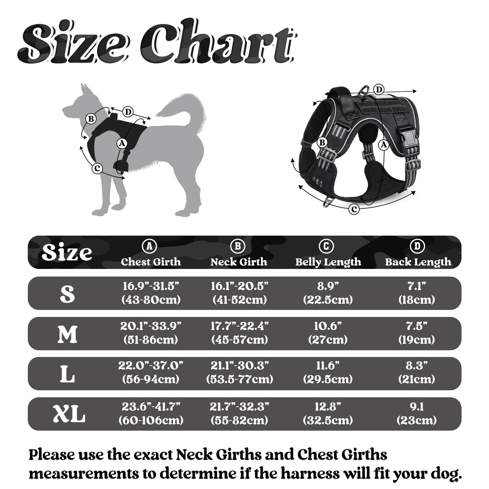 Best Escape proof Tactical Dog Harness Rabbitgoo