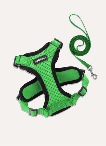 Rabbitgoo Adjustable Cat Harness and Leash Set - Grass Green