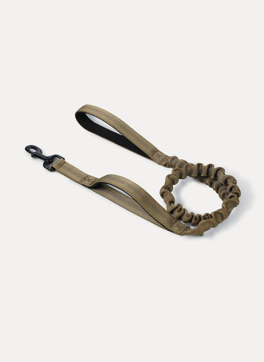 Rabbitgoo Dog Leash with 2 Padded Traffic Control Handles - Tan 1317