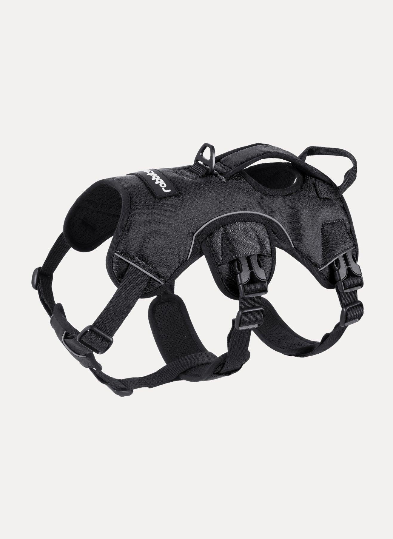 Rabbitgoo Large Dog Harness with Handle for Lifting - Black