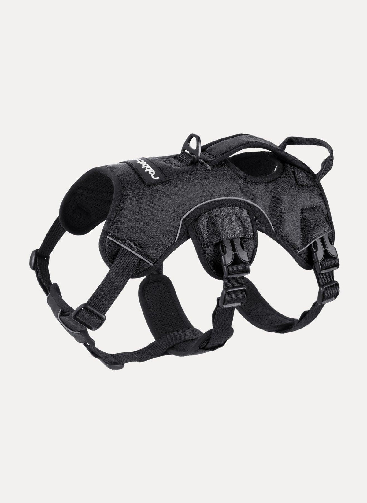 Rabbitgoo Large Dog Harness with Handle for Lifting - Black