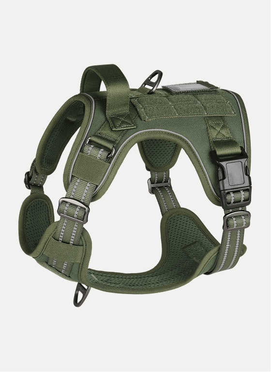 Escape Proof Tactical Dog Vest Harness - Green