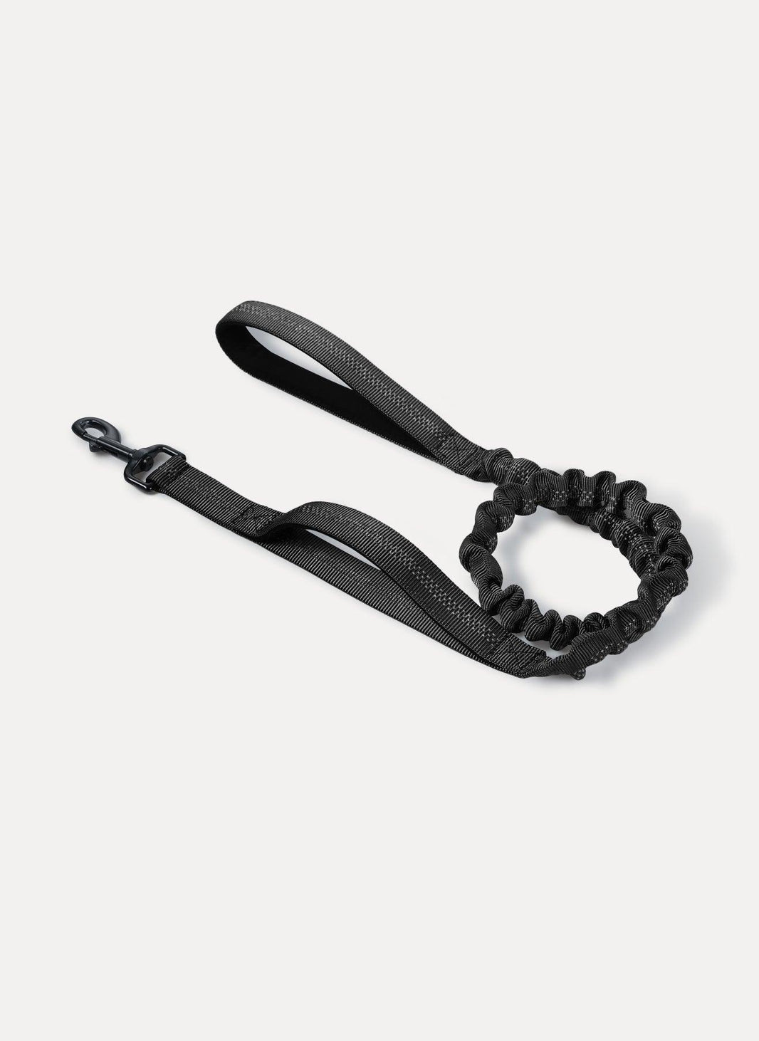 Rabbitgoo Dog Leash with 2 Padded Traffic Control Handles - Black