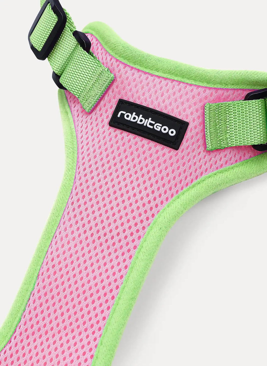 Rabbitgoo Fusion Adjustable cat harness and leash set - Pink & Light Green
