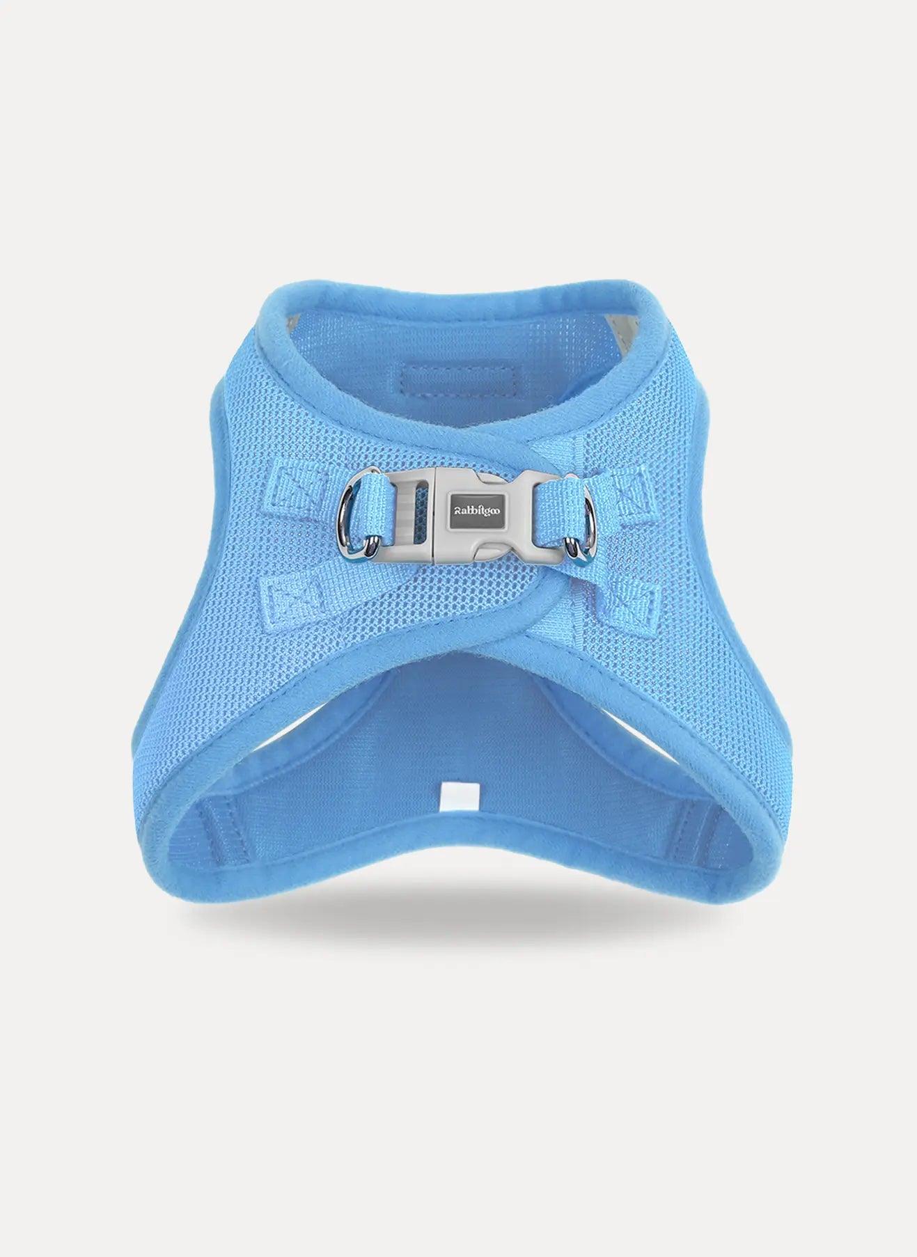 small dog harness - blue
