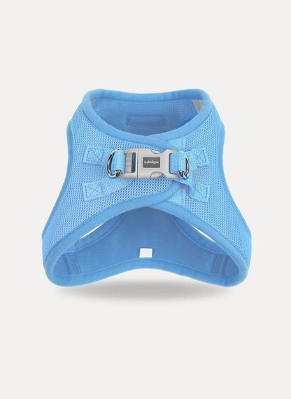 small dog harness - blue