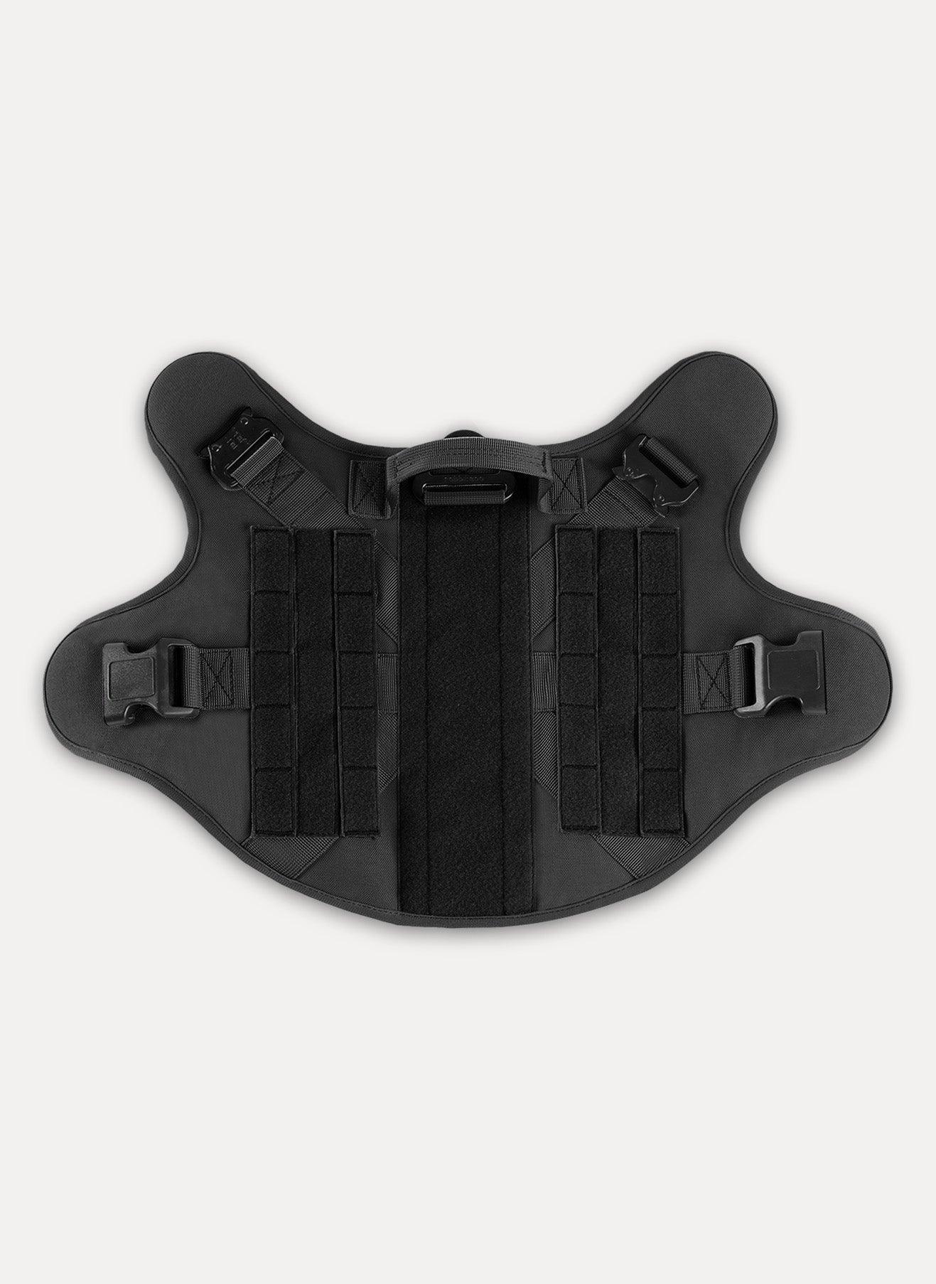 Tactical Dog Harness Vest with Handle - Black 