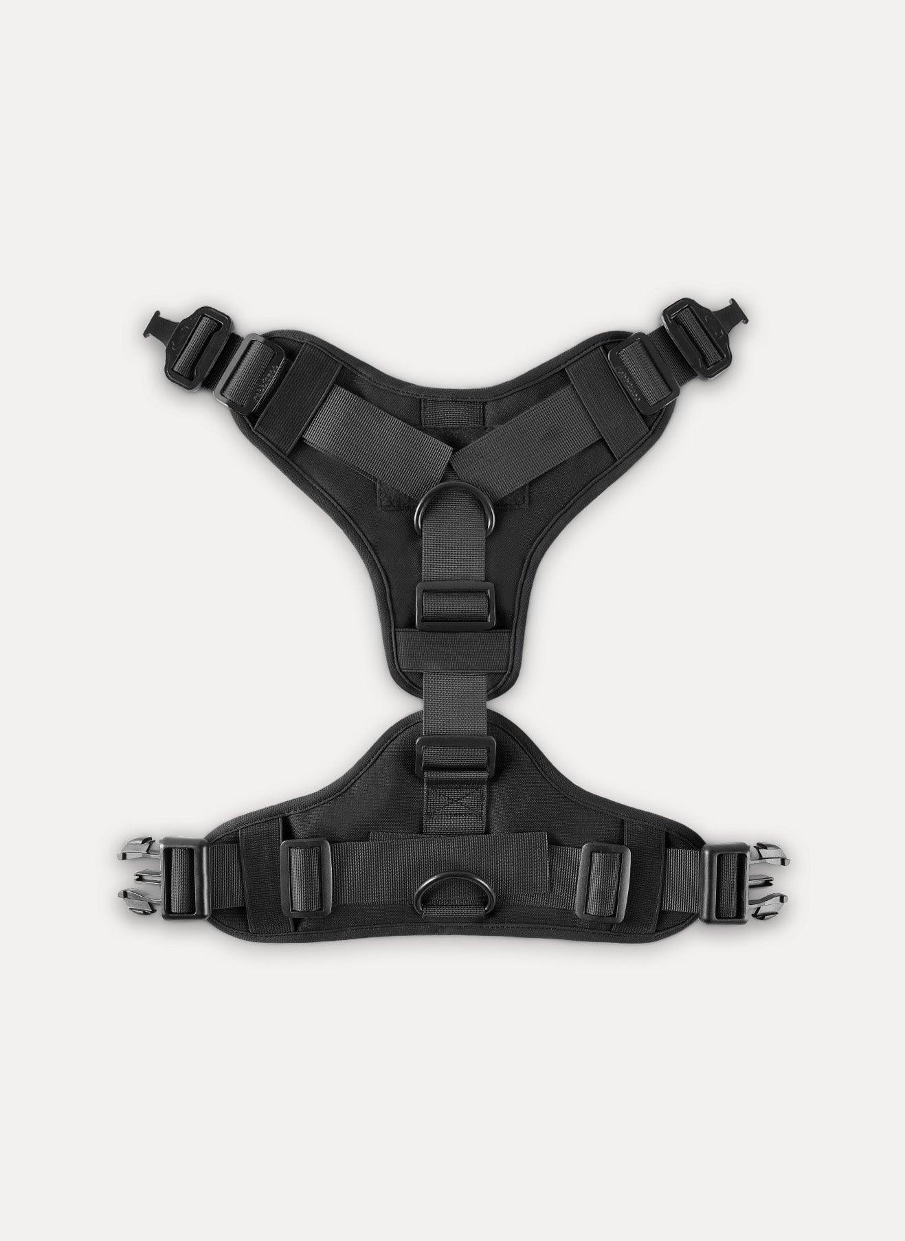 Tactical Dog Harness Vest with Handle - Black 
